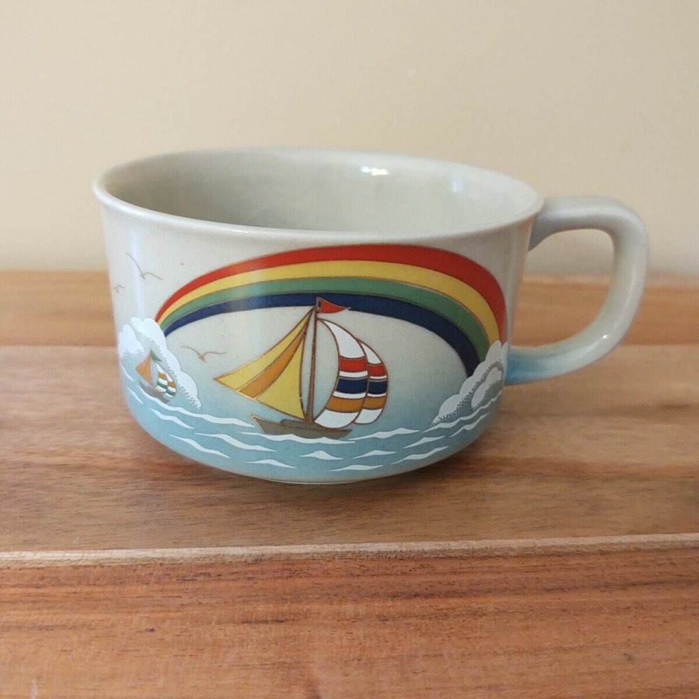 Otagiri Rainbow / Sailboat Soup Mug
